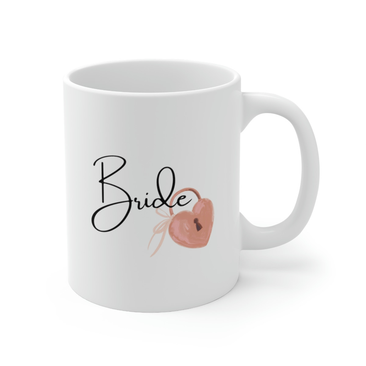Bride with Heart Lock Ceramic Mug 11oz