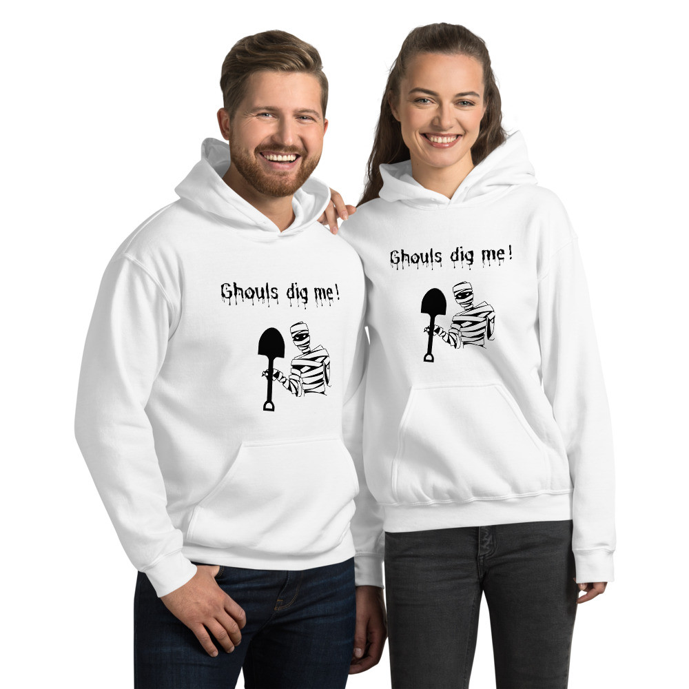 Halloween Ghouls Dig Me Adult Unisex Hoodie