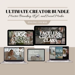 Online Course - Ultimate Creator Bundle (Master Branding, UGC, and Social Media)