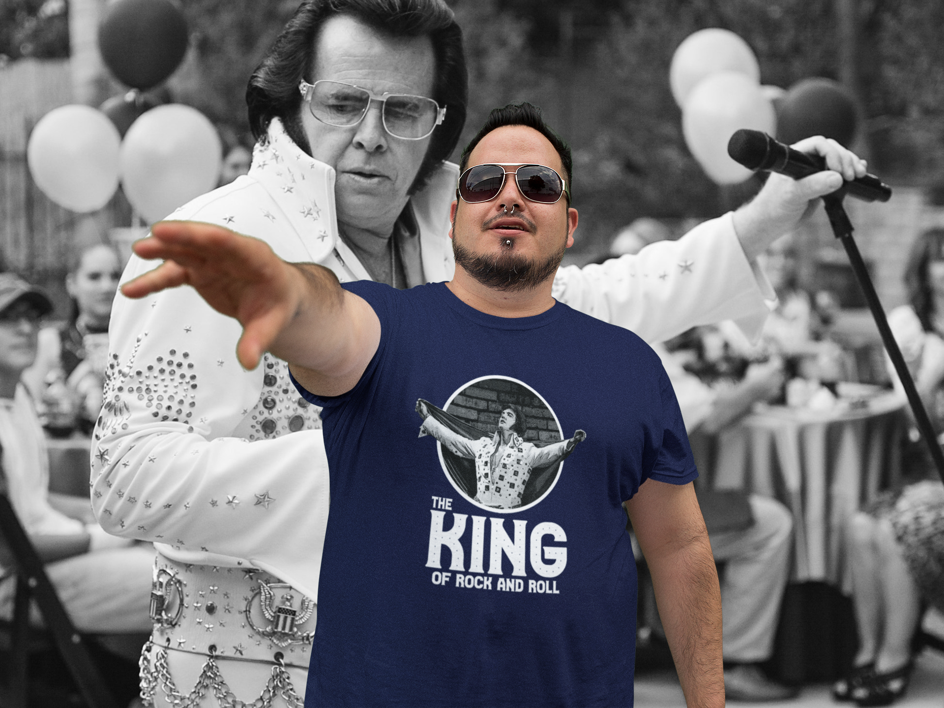 Elvis The King of Rock and Roll -Men's classic tee