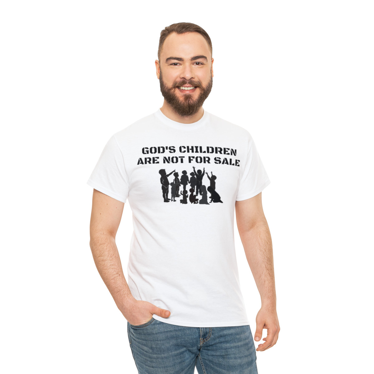 God's Children Are Not For Sale  blk Short Sleeve Tee