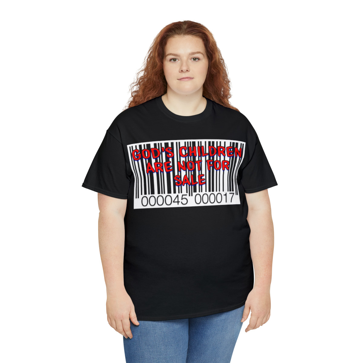 God's Children Are Not For Sale  Bar Code Short Sleeve Tee