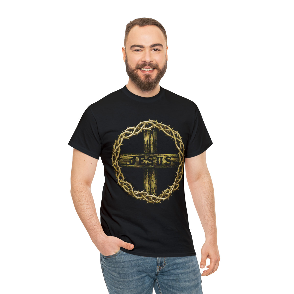 Jesus Crown of Thorns Short Sleeve Tee