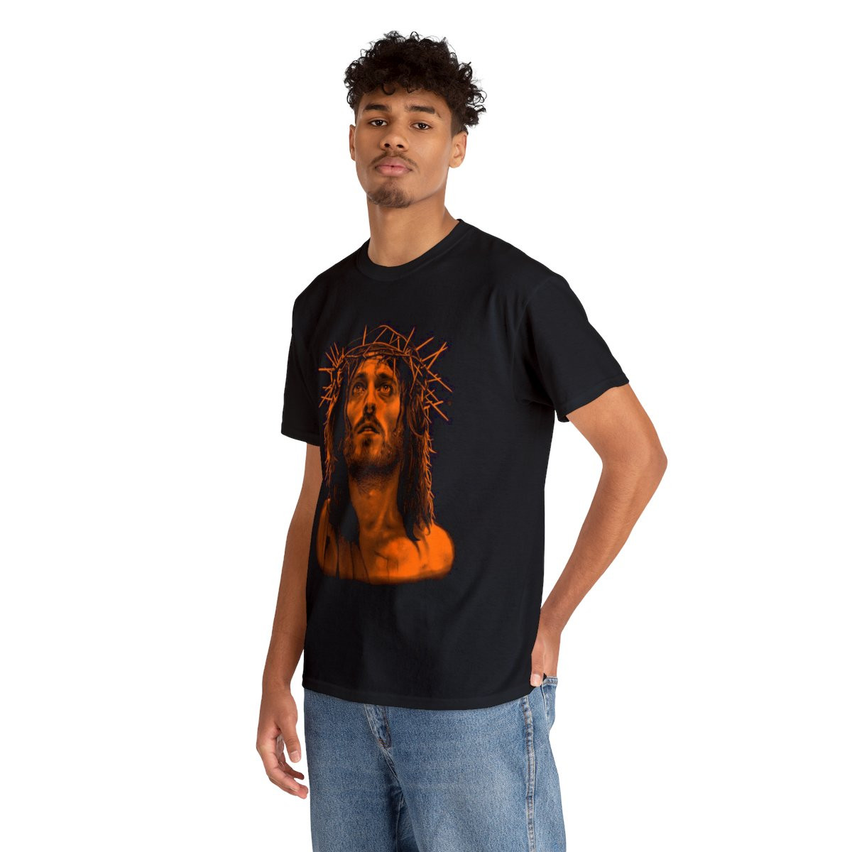 Jesus Of Nazareth Orange Unisex Short Sleeve Tee