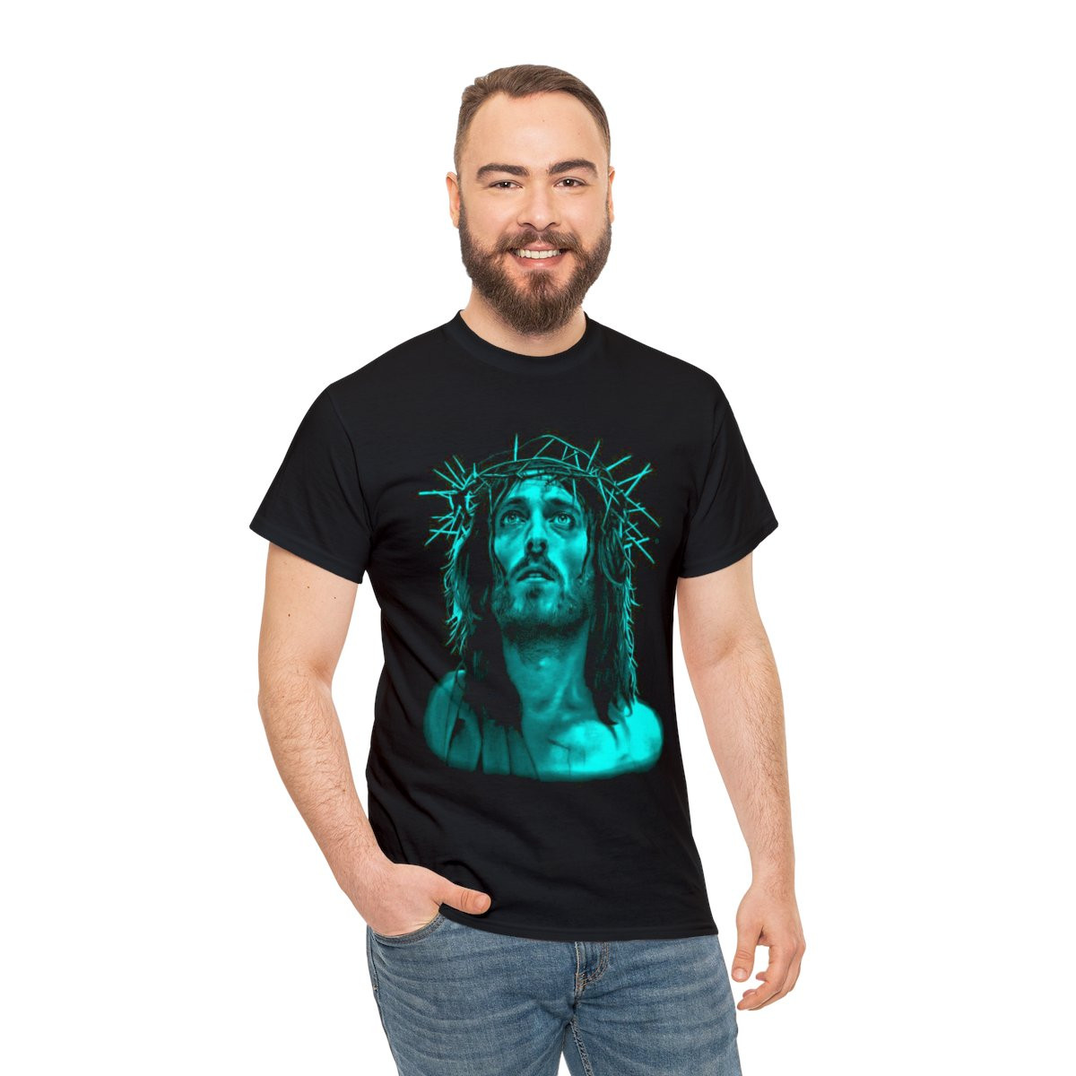 Jesus Of Nazareth AQUA Unisex Short Sleeve Tee