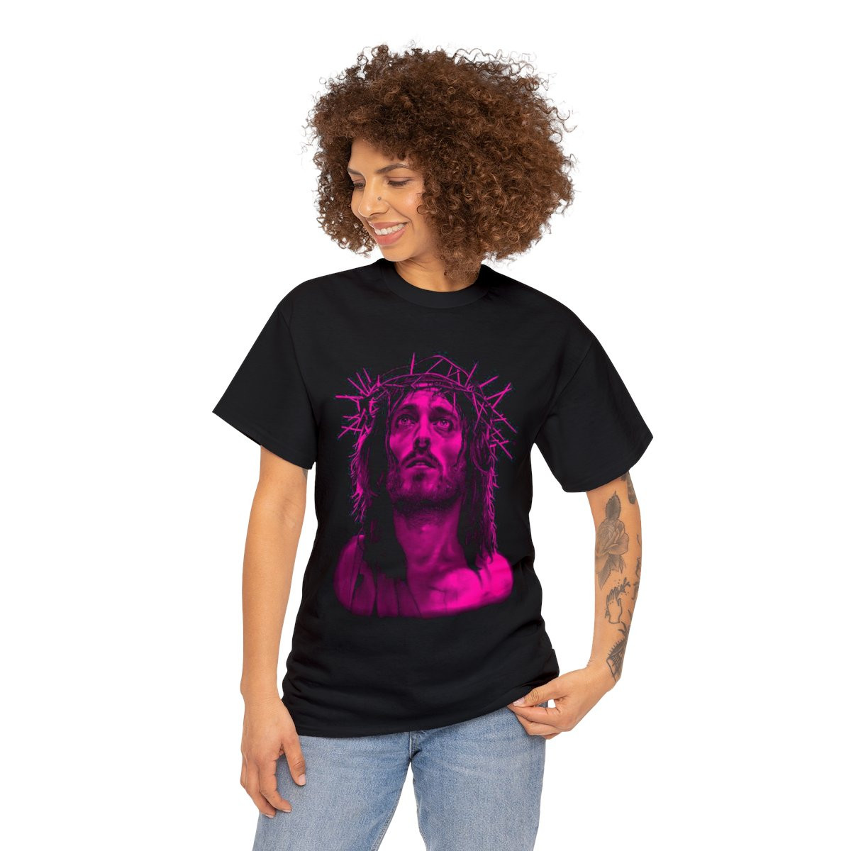 Jesus Of Nazareth PINK Unisex Short Sleeve Tee