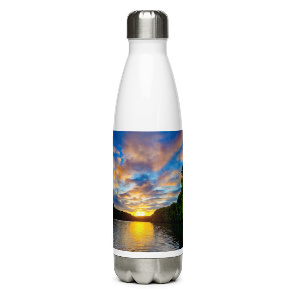 Sunset stainless steel water bottle