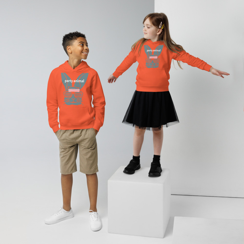 Party Animal Kids eco hoodie