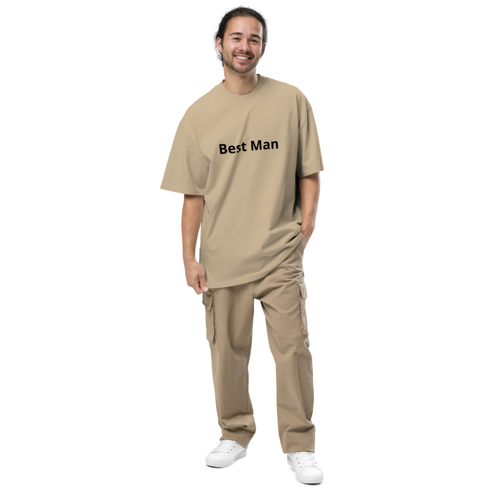 Best Man Oversized faded t-shirt