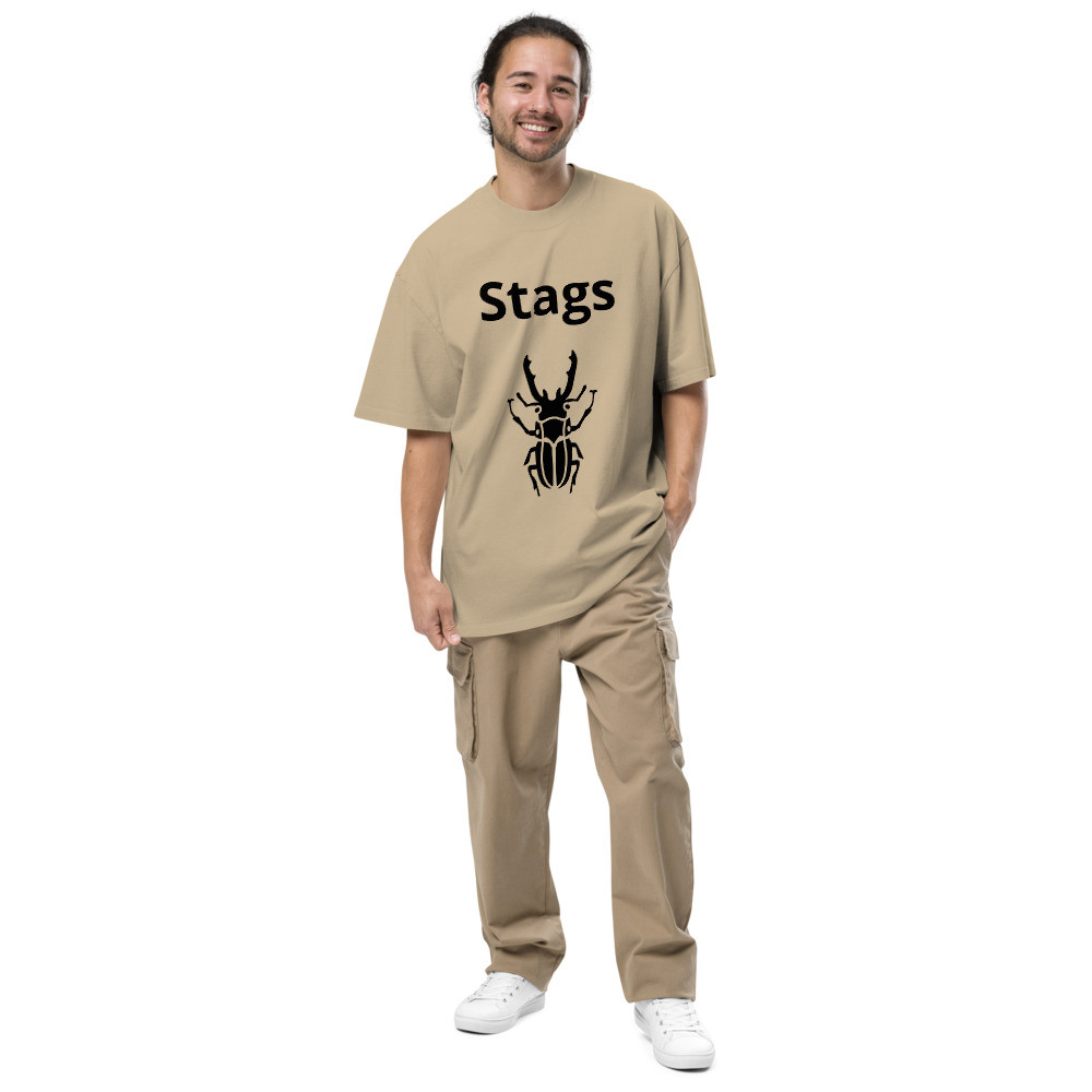 Stags Oversized faded t-shirt