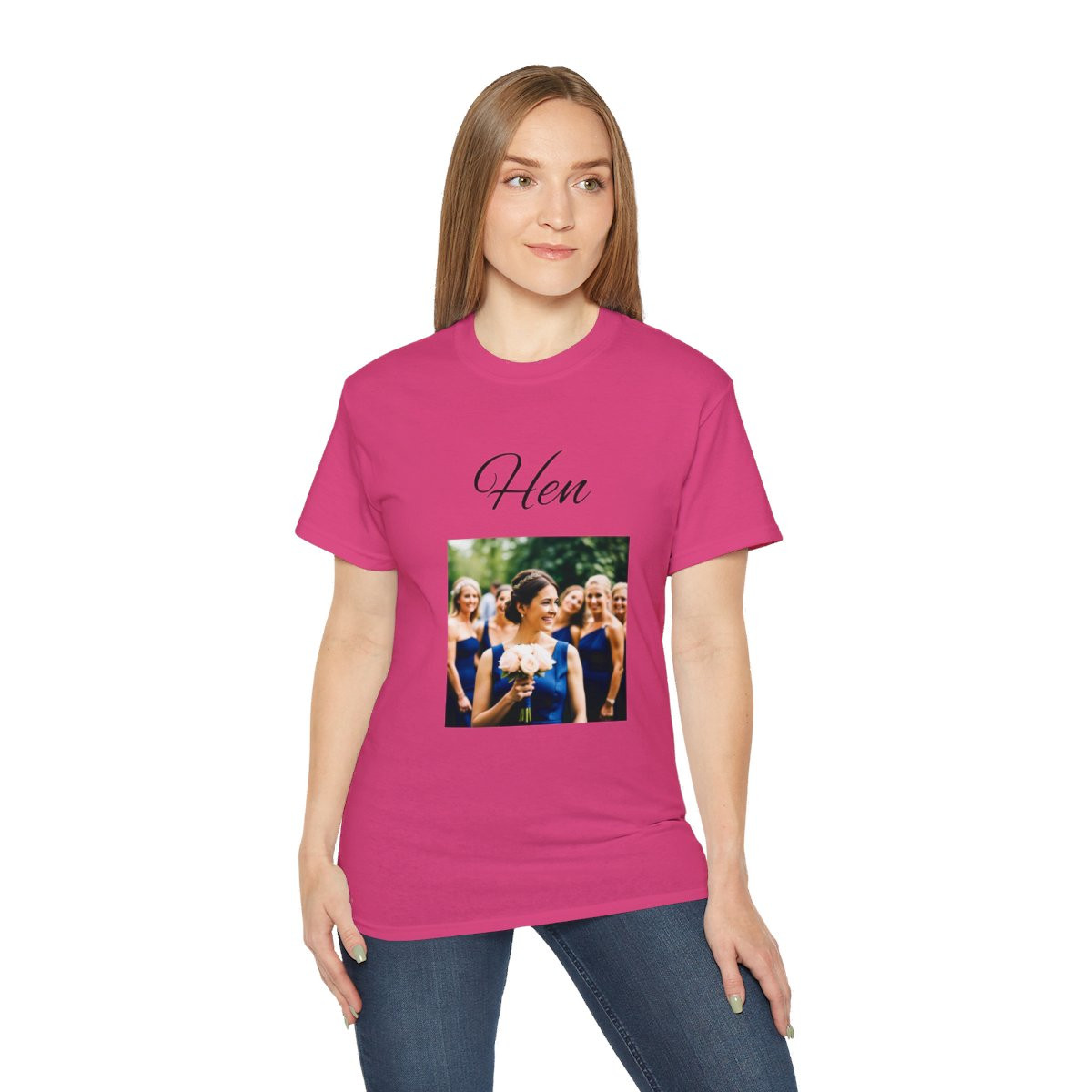 Hen Photo Cotton Tee Shirt