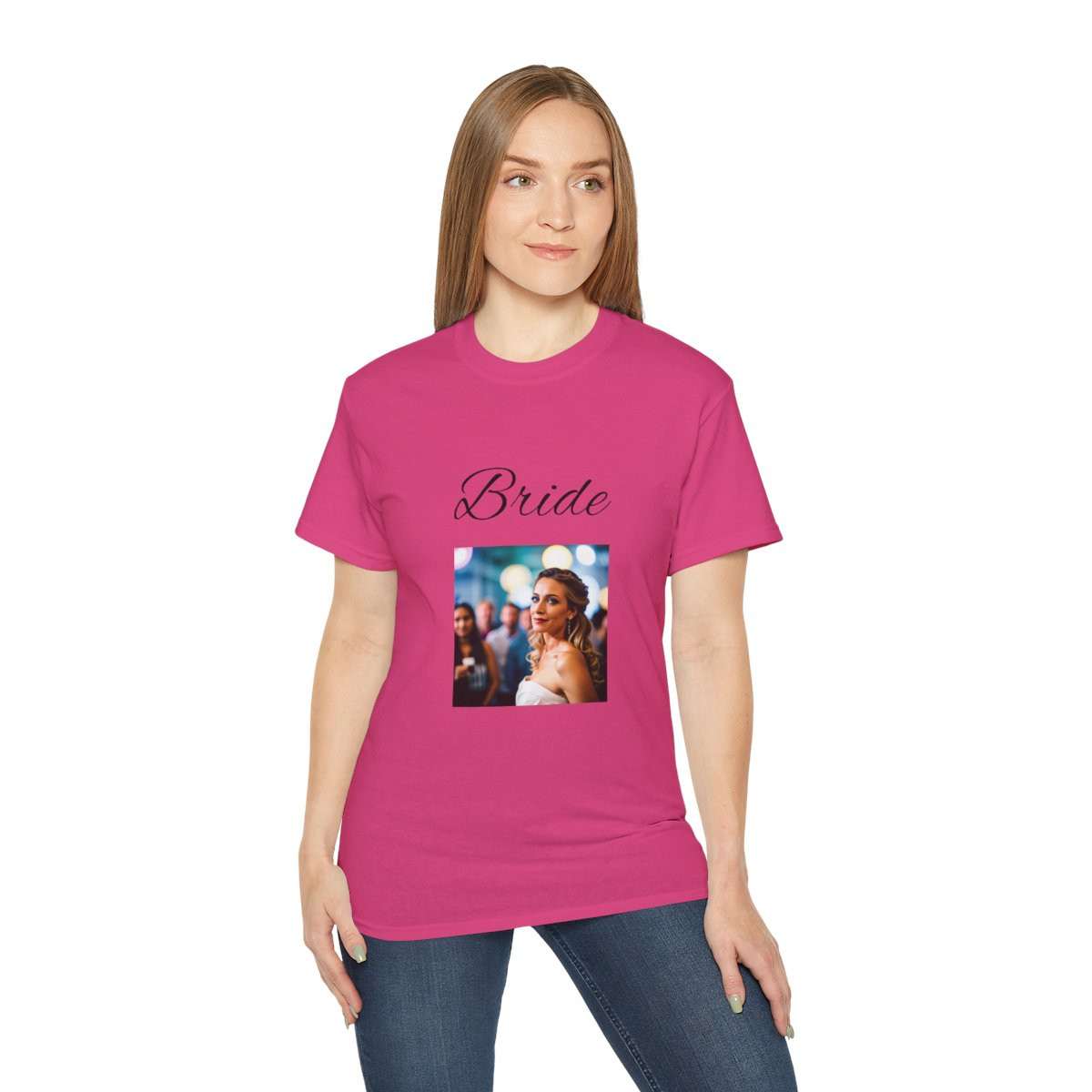 Bride Photo Cotton Tee Shirt
