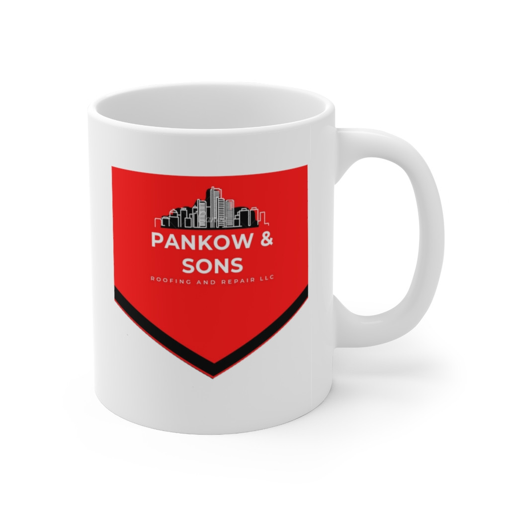 Pankow and Sons Roofing White  Mug 11oz