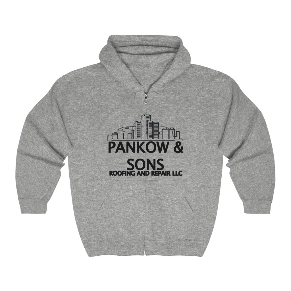 Pankow and Sons Roofing black Unisex Heavy Blend™ Full Zip Hooded Sweatshirt