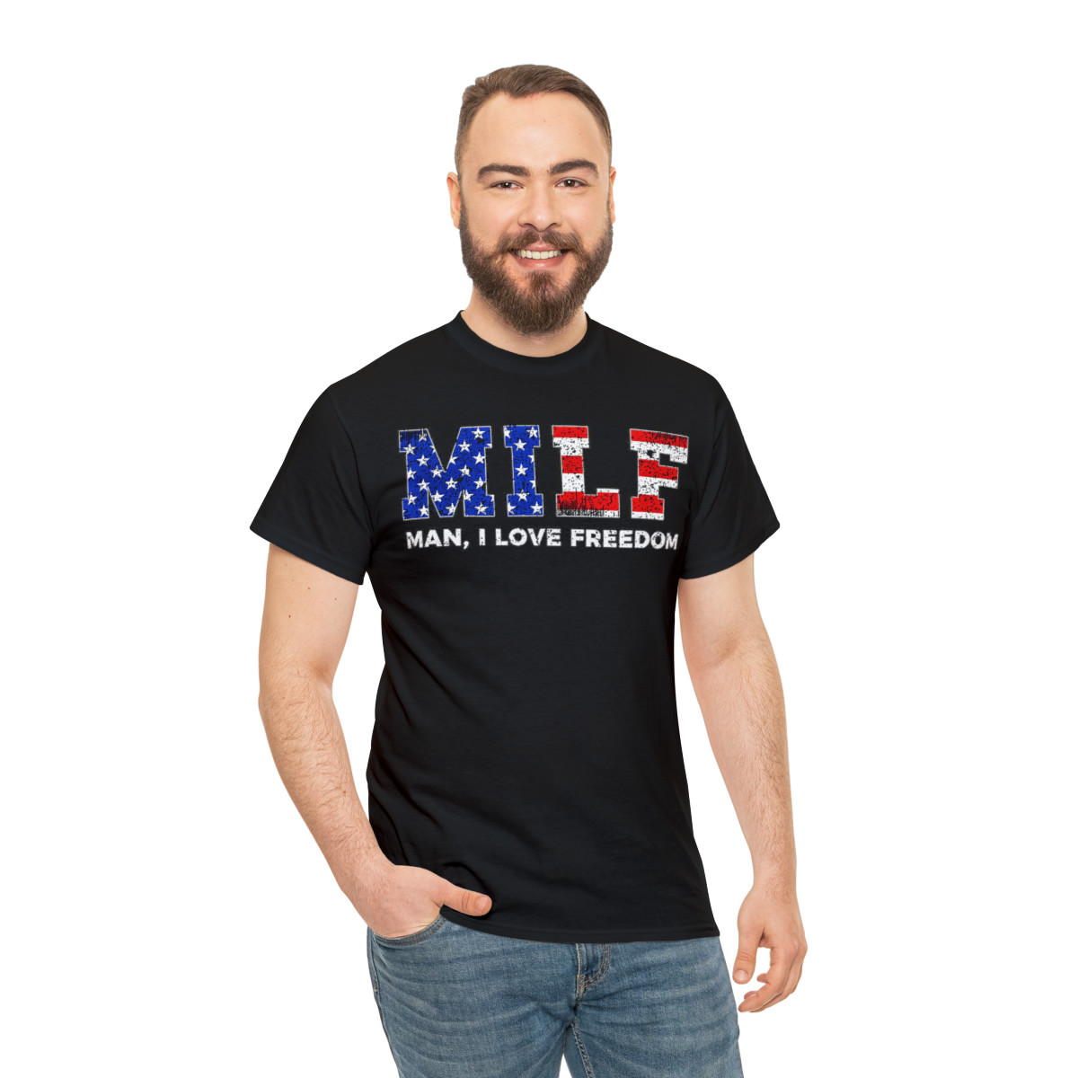 MILF Man I Love Freedom short Sleeve Tee