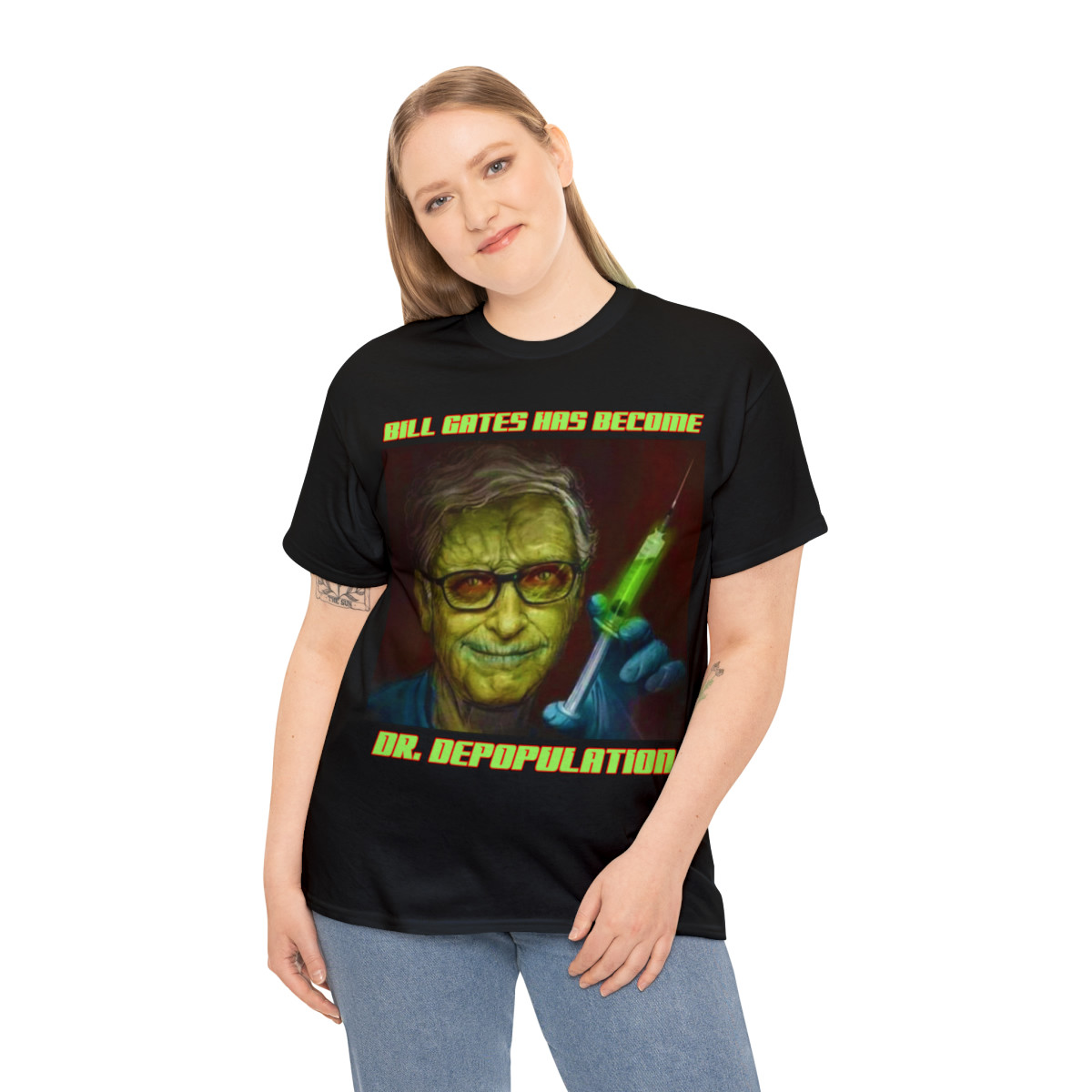 Bill Gates Has Become Dr Depopulation Short Sleeve Tee