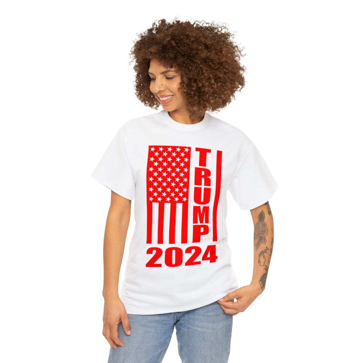 Trump 2024 Flag red Unisex Short Sleeve Tee