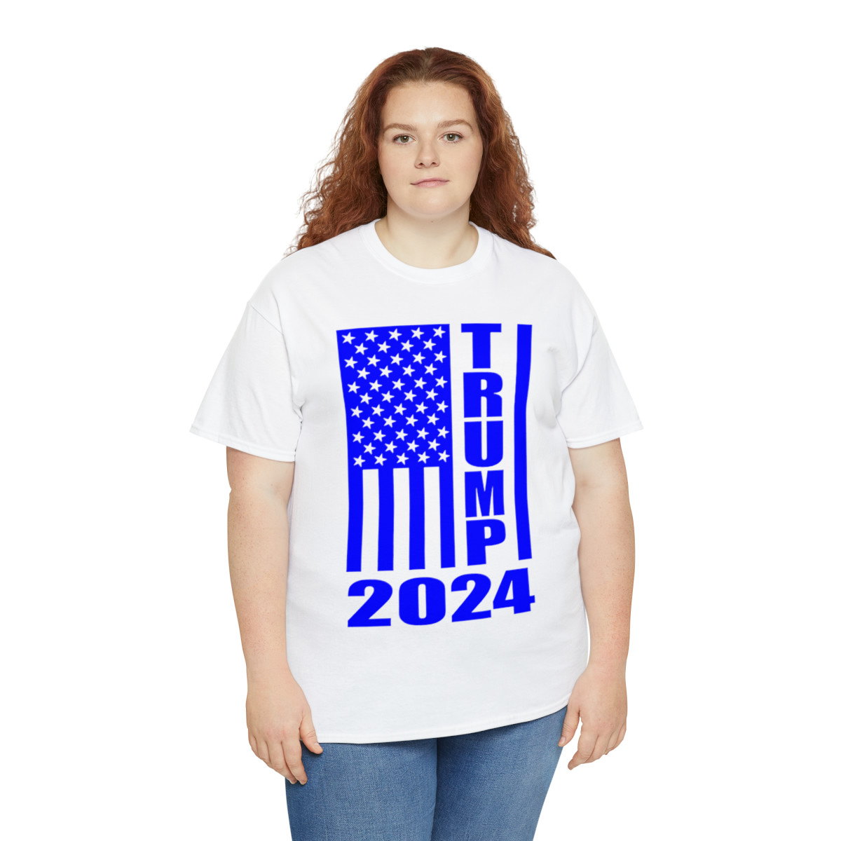 Trump 2024 Flag blue Unisex Short Sleeve Tee