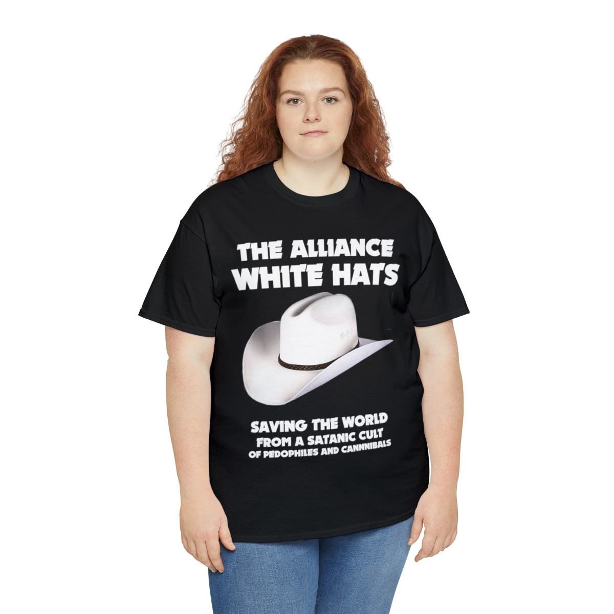 Trump Alliance White Hats saving the world 107 Unisex Short Sleeve Tee