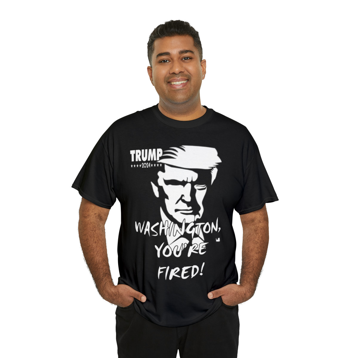 Trump 2024 Washington You're Fired Unisex Heavy Cotton Tee