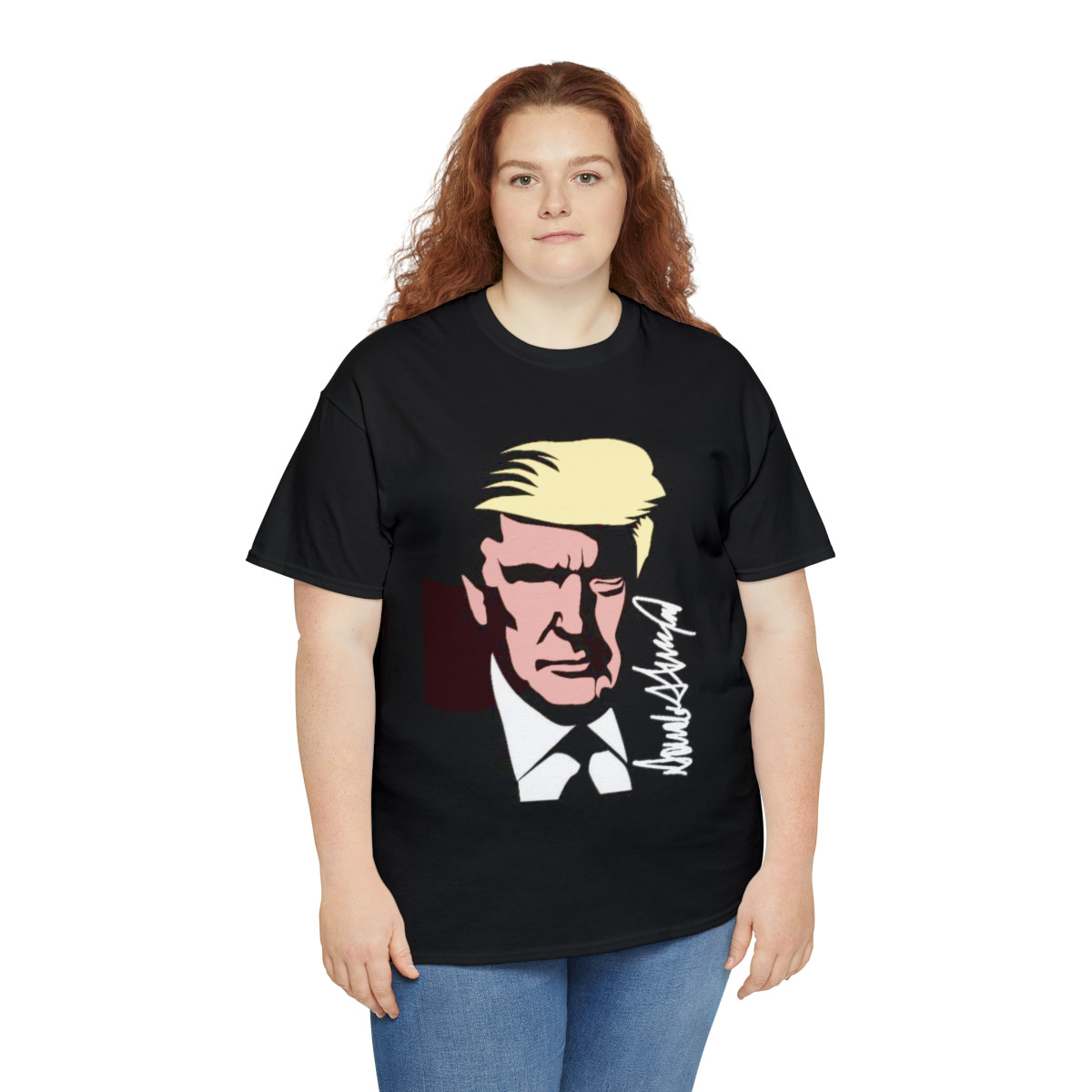 Painting of President Donald j Trump and his signature 2024 Short Sleeve Tee