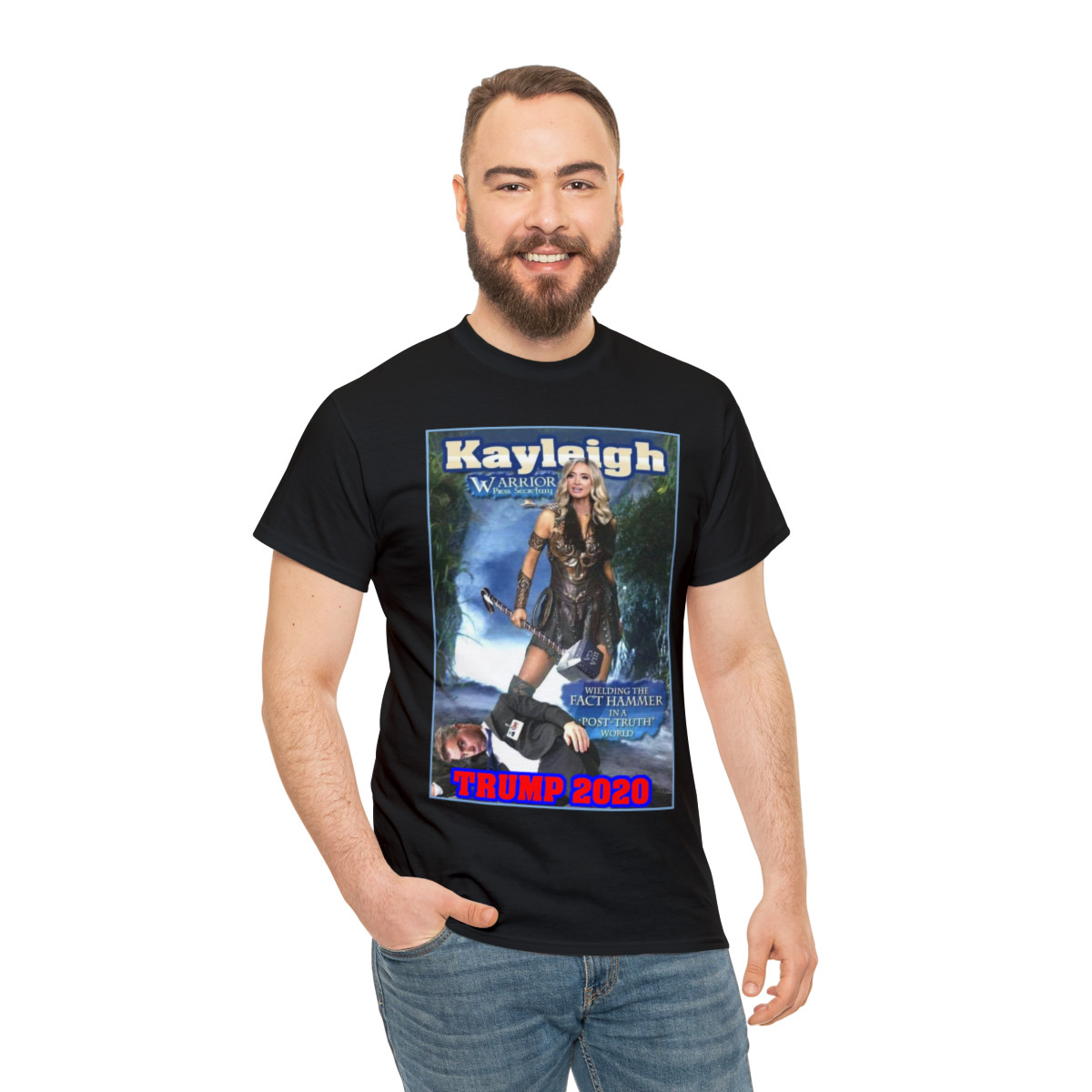 Kayleigh McEnany warrior press secretary TRUMP 2020 Men's Short Sleeve Tee