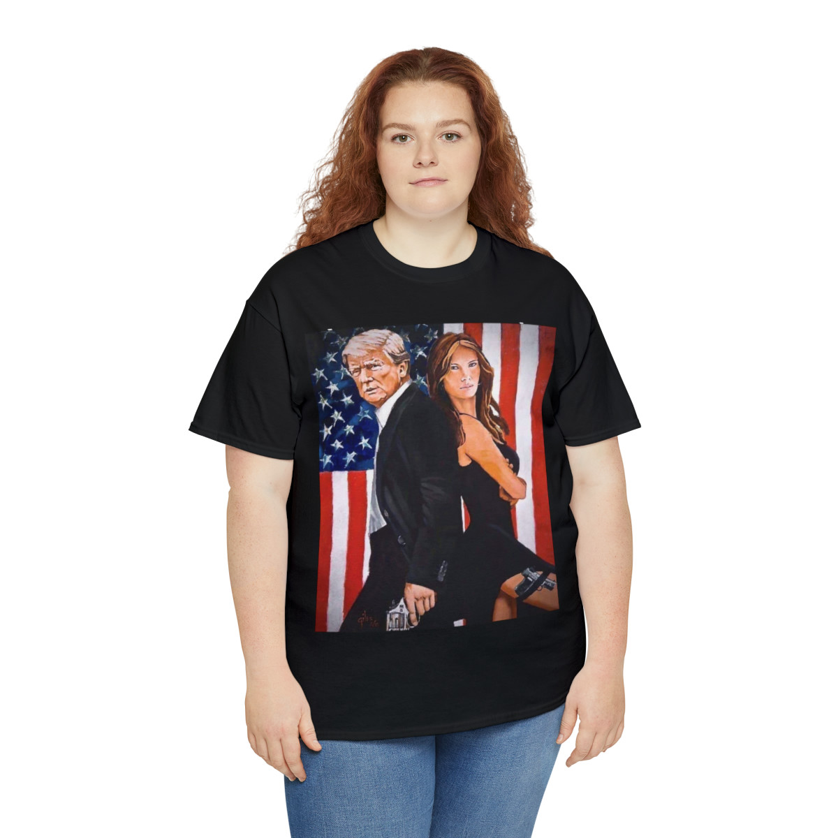 Trump Agent 0017 & M fighting for Freedom against an Evil NWO Short Sleeve Tee
