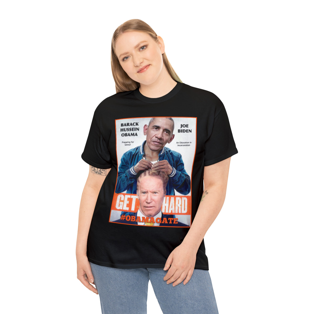 Get Hard #Obamagate Joe Biden Trump gonna get ya Men's Short Sleeve T Shirt