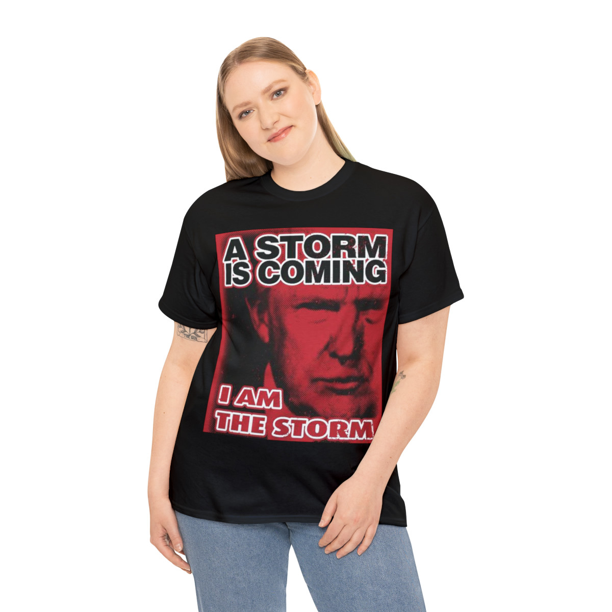 Donald J TRUMP 2024 A Storm Is Coming I Am The Storm Red Men's Short Sleeve Tee