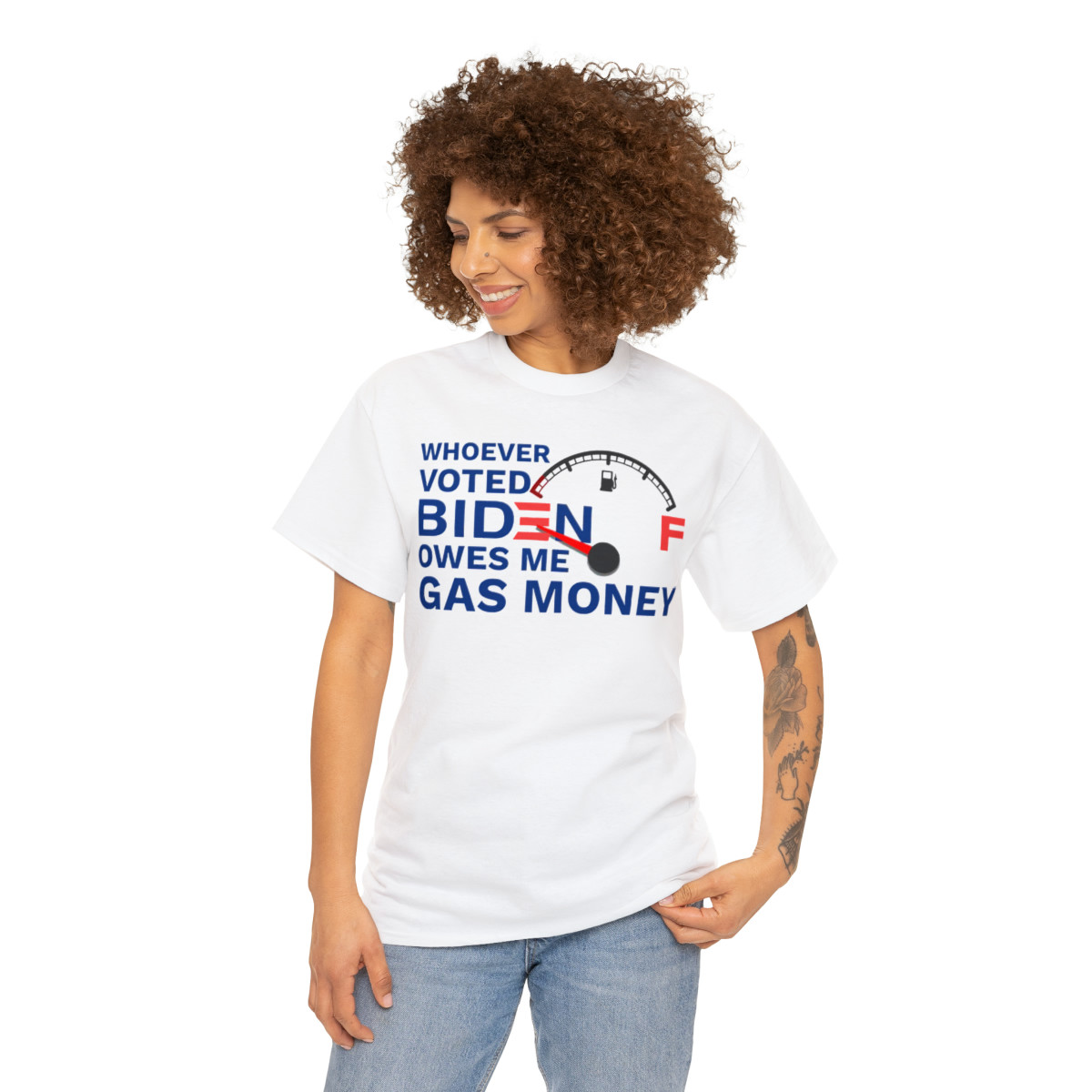 Whoever voted Biden owes me gas money Unisex Short Sleeve T Shirt