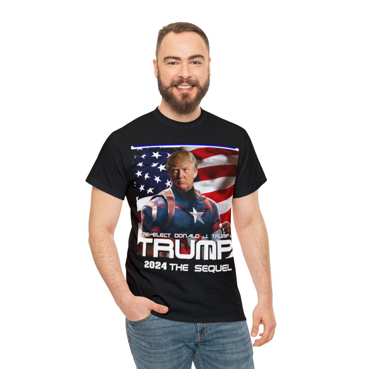 TRUMP 2024 Captain America the Sequel Unisex Heavy Cotton Tee