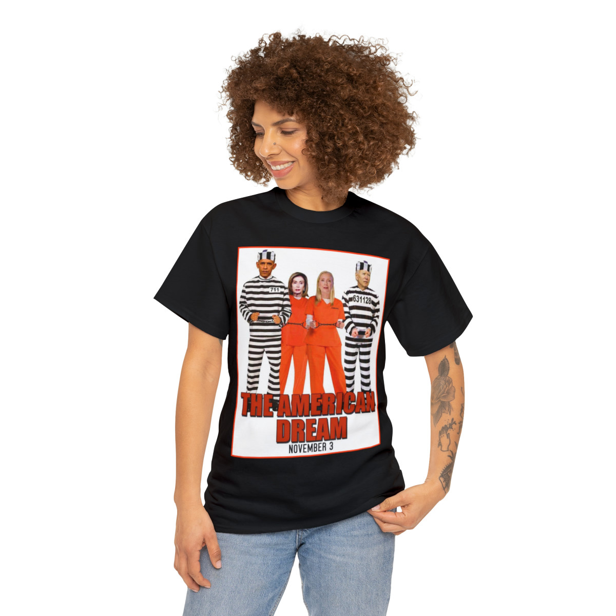 Biden Obama Pelosi Clinton The American Dream TRUMP  Unisex Short Sleeve Tee