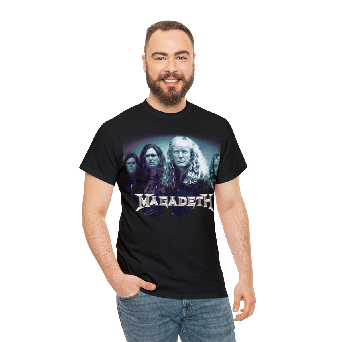 Trump's MAGADETH  megadeth Unisex Heavy Cotton Tee