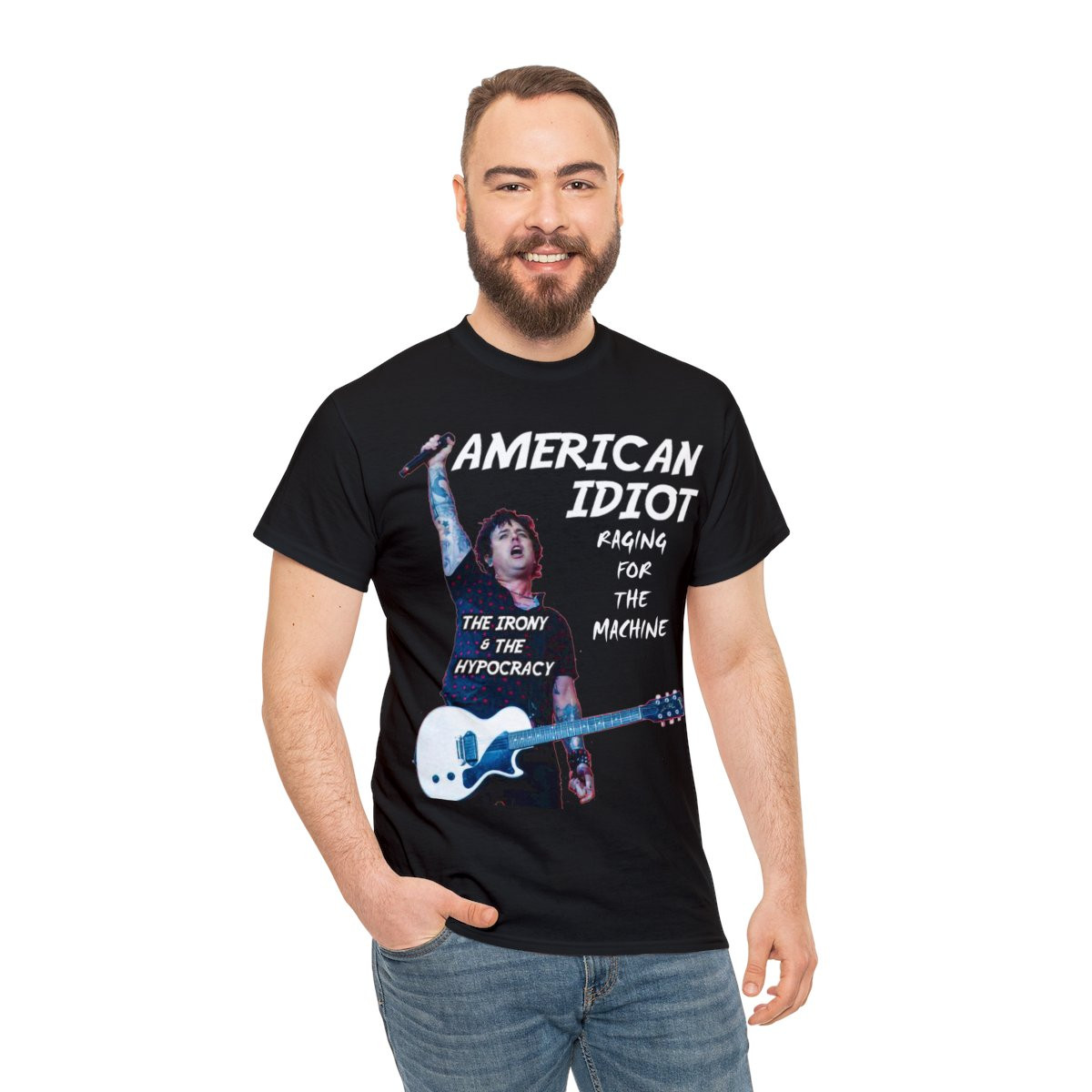 American Idiot Billy Joe of Green Day unisex Short Sleeve Tee