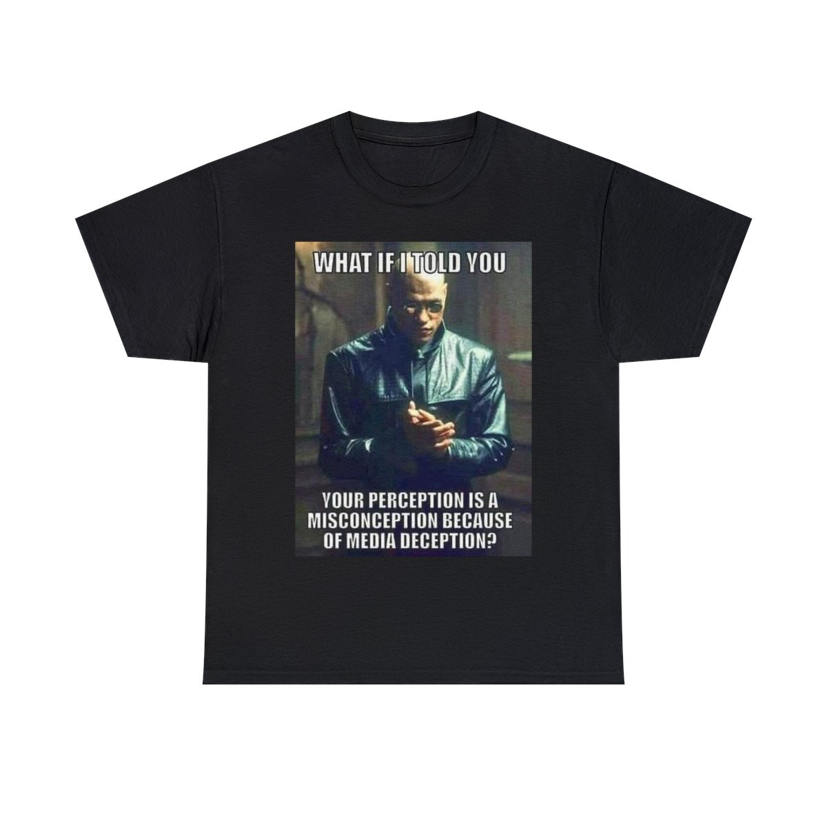 The Matrix your perception is deception Unisex Heavy Cotton Tee
