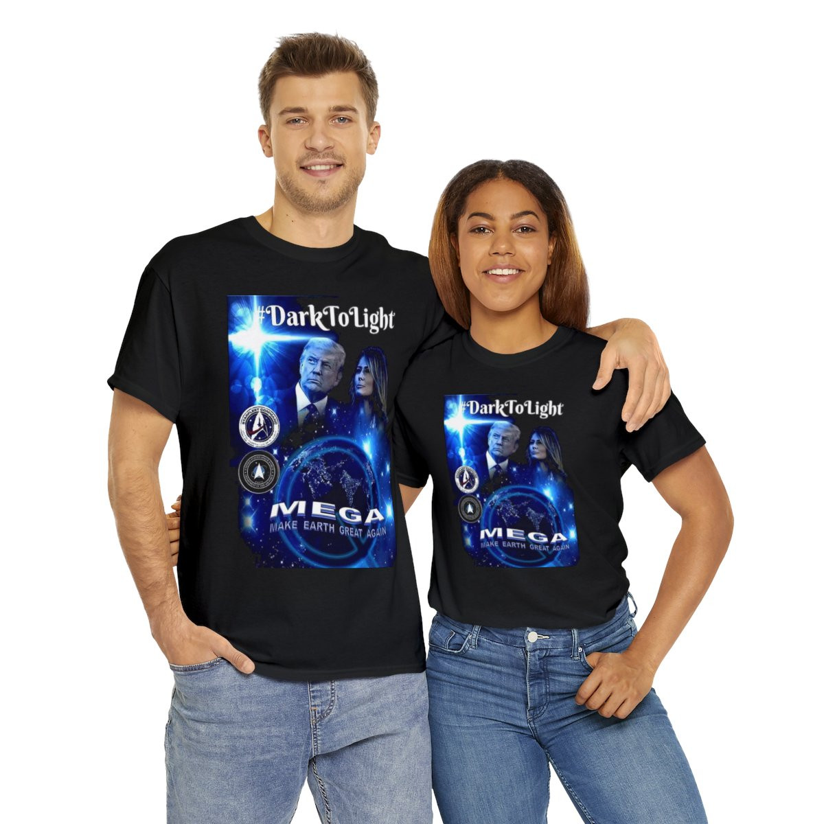 Trump MEGA Make Earth Great Again Dark to Light short Sleeve Tee