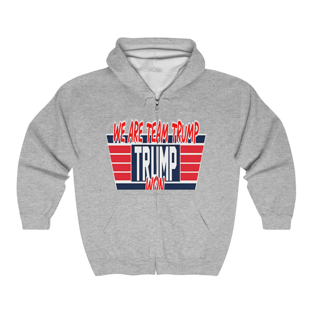 We Are Team Trump Won Unisex Heavy Blend™ Full Zip Hooded Sweatshirt