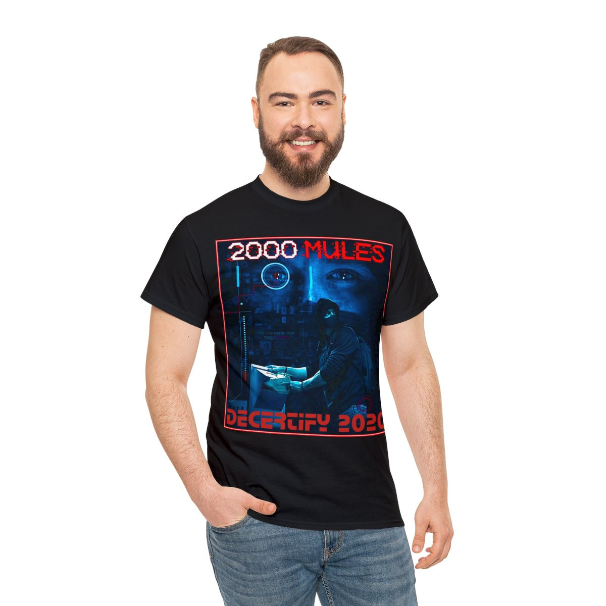 2000 Mules the film by Dinesh D'Souza Decertify 2020 Election short Sleeve Tee