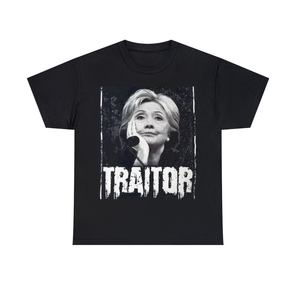 Hillary Clinton is a TRAITOR Lock Her Up at GITMO Unisex Heavy Cotton Tee