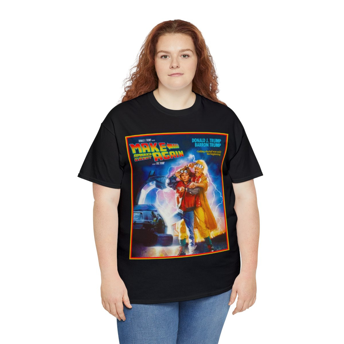 Trump make America great again Back To The Future unisex  Short Sleeve Tee