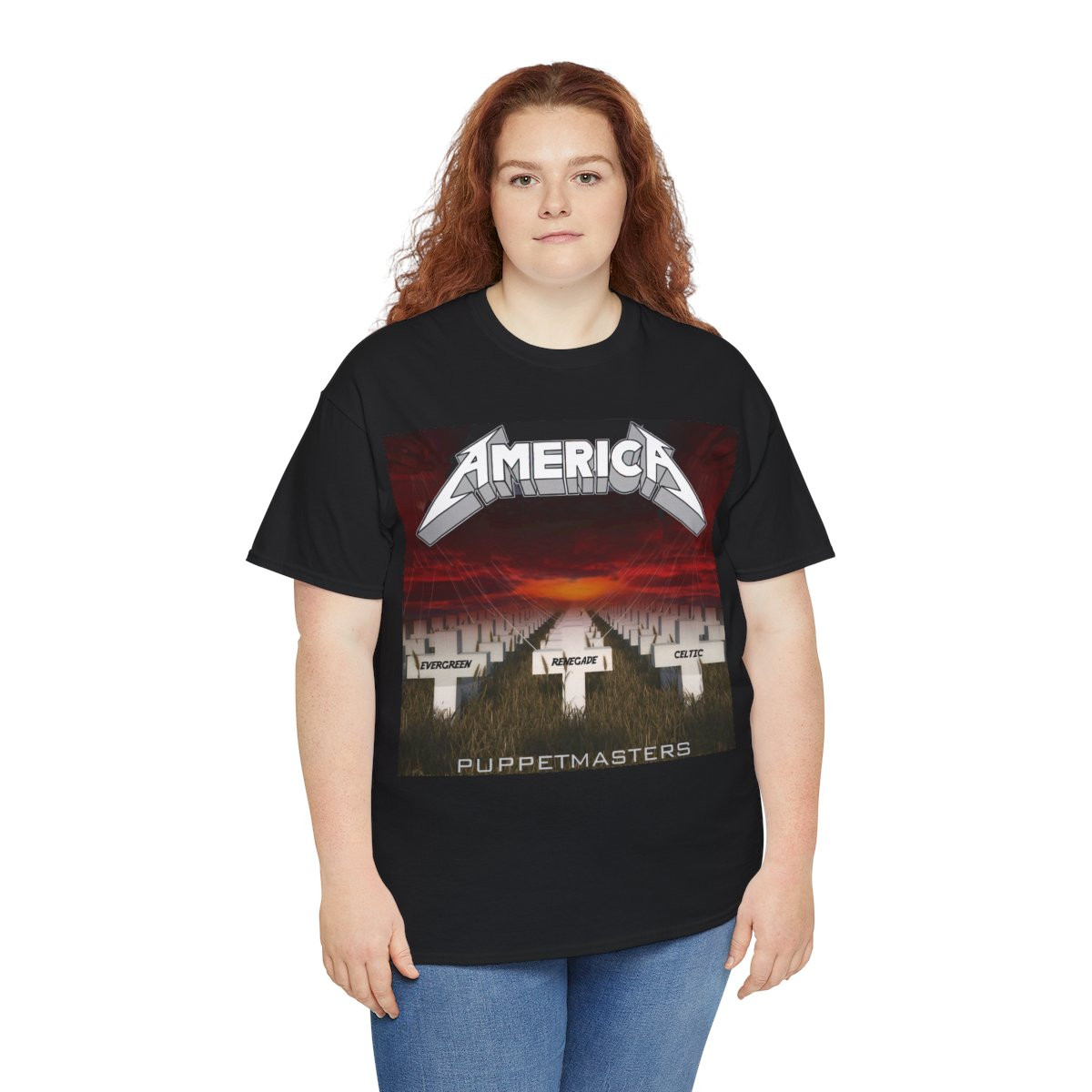 America Puppetmasters Metalparody unisex short Sleeve Tee