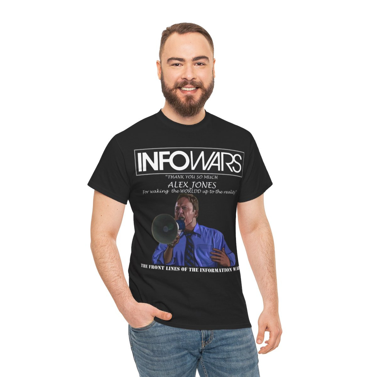 Alex Jones Thank You Infowars Short Sleeve Tee