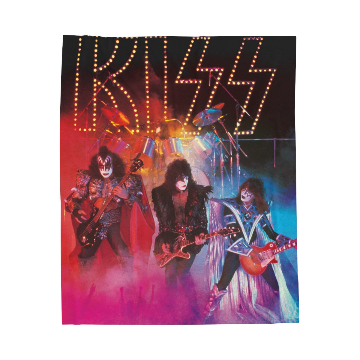KISS Unmasked live Velveteen Plush Blanket