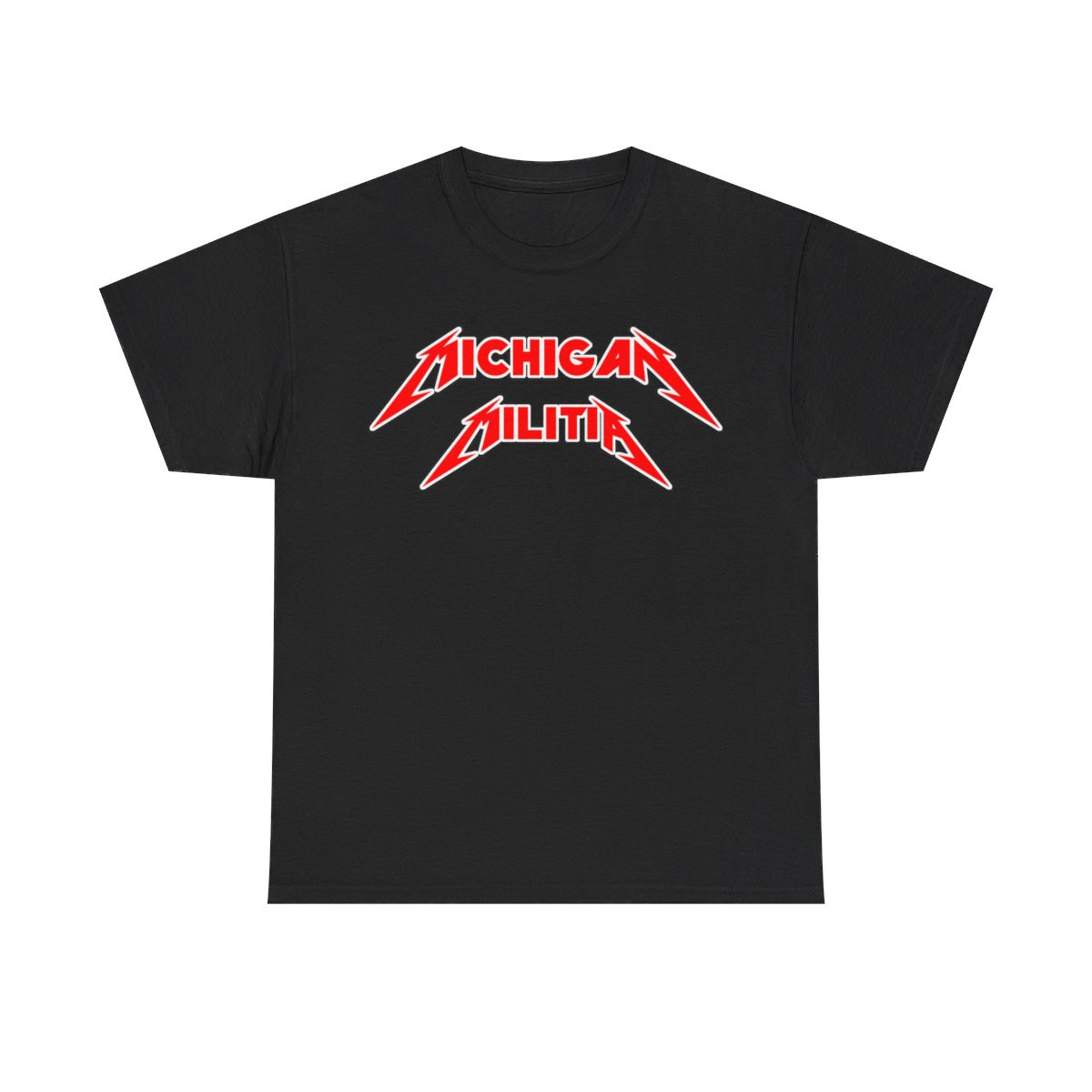 Michigan MILITIA Metallica Style Short Sleeve Tee