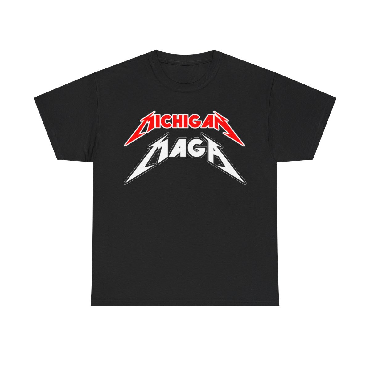 Michigan MAGA Metallica Style Short Sleeve Tee
