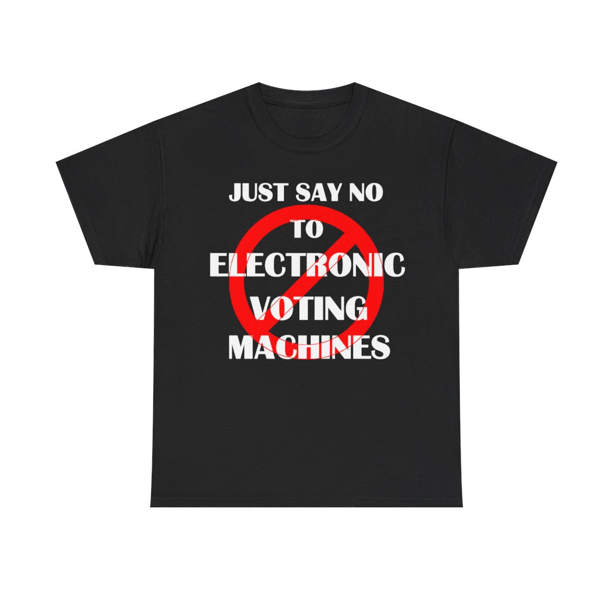 Just say No To Electronic Voting Machines Men's Short Sleeve Tee