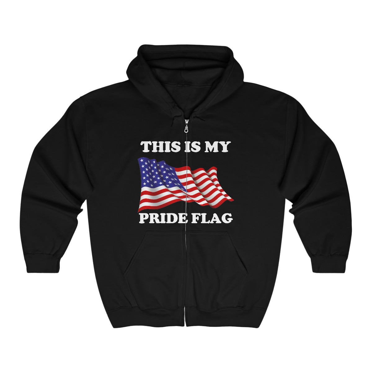 This is my Pride Flag Unisex Heavy Blend™ Full Zip Hooded Sweatshirt