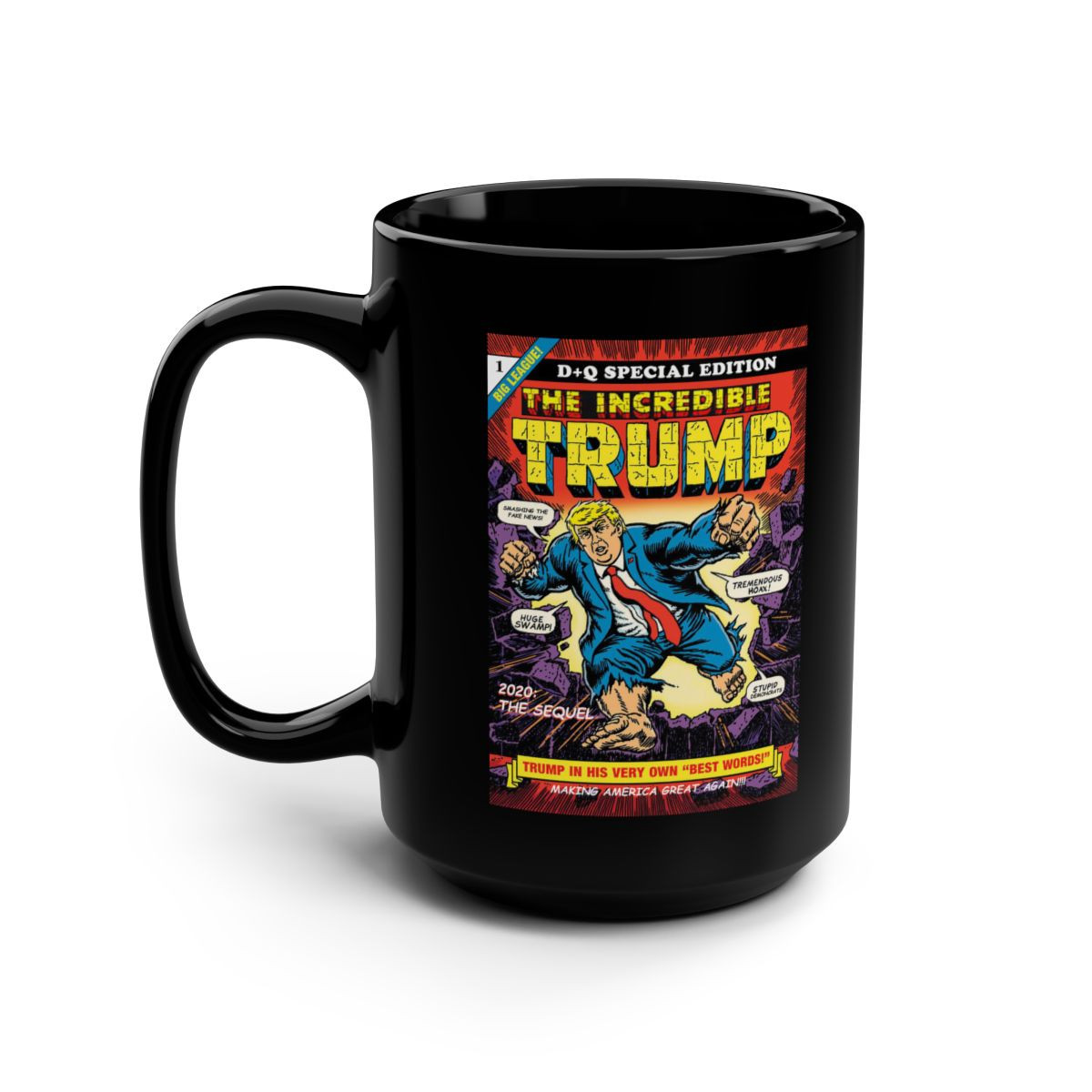 The Incredible TRUMP   Black Mug 15oz
