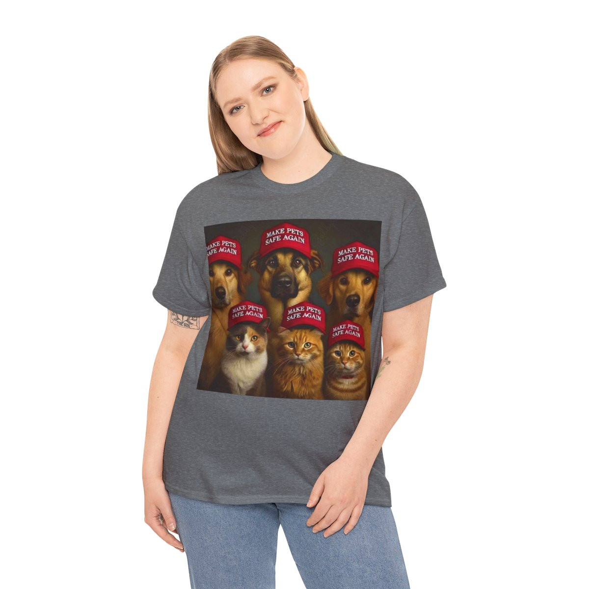 Make Pets Safe Again Dogs and Cats Trump 2024 unisex Short Sleeve Tee