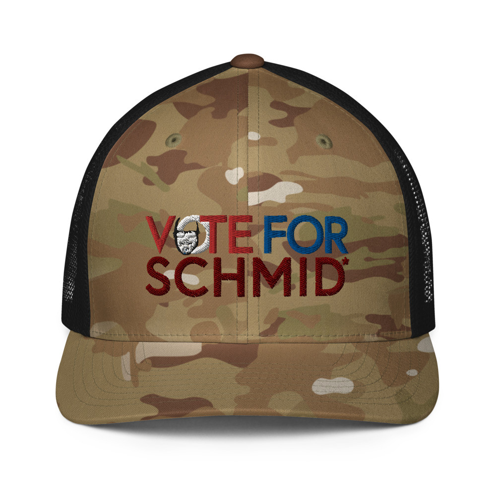 Vote Schmid Army Trucker Hat